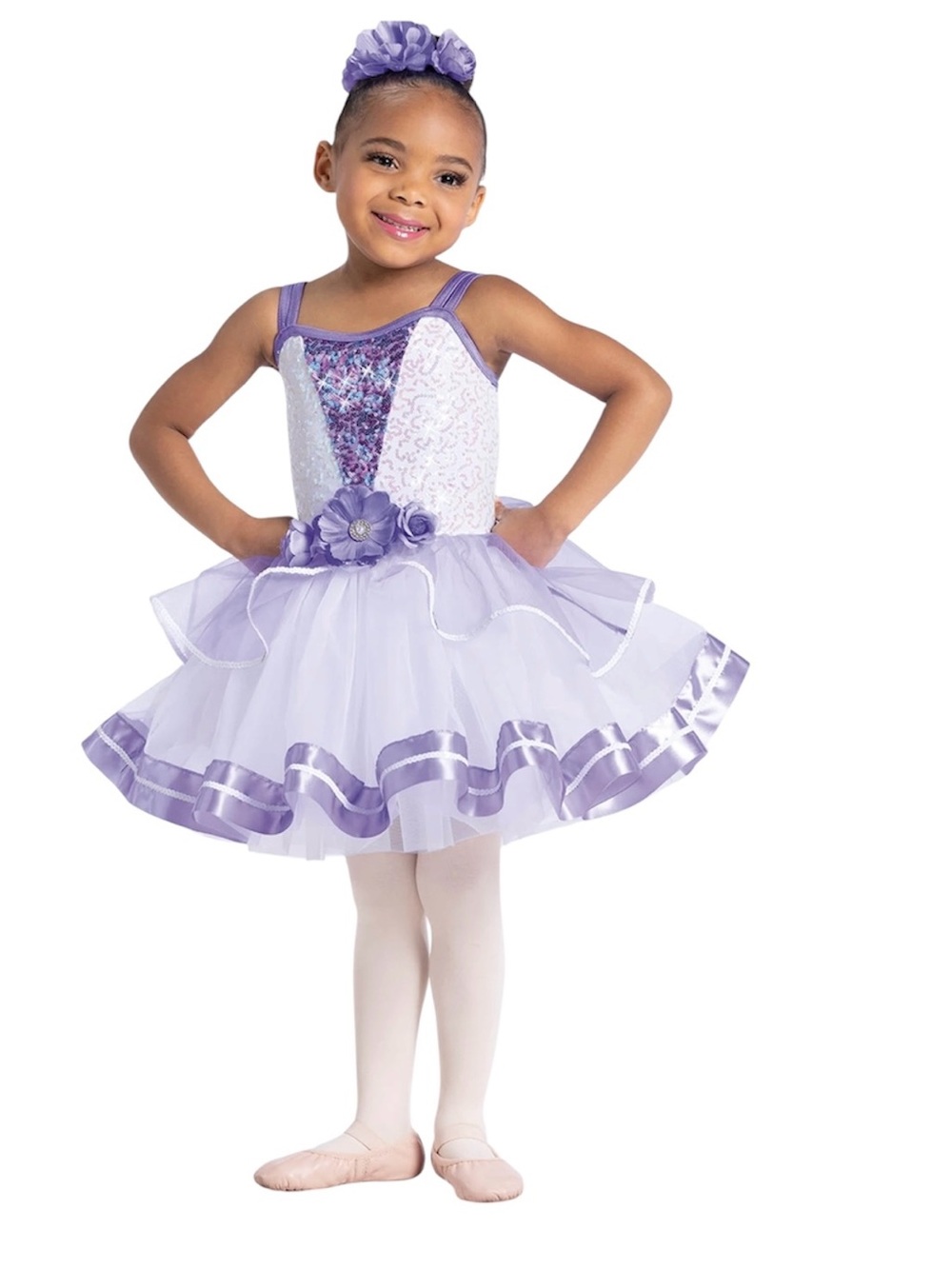 Weissman Mary Had A Little Lamb Lilac Purple Sequin Tutu Dance Costume- Size: MC